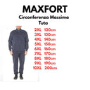 Maxfort tuta cotone felpato taglie forti uomo colore blu Ortles