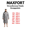 Maxfort accappatoio in spugna taglie forti uomo art okey