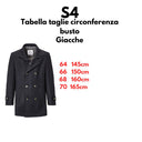 S4 cappotto misto lana taglie forti uomo colore blu scuro George 74231/0801