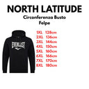 North Latitude felpa in cotone con cappuccio taglie forti uomo colore nero EV20011