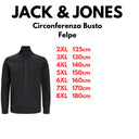 Jack & Jones felpa zip intera taglie forti uomo colore nero 12253745