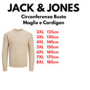 Jack & Jones maglione misto lana girocollo taglie forti uomo colore beige 12222486