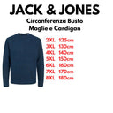 Jack & Jones maglione misto lana girocollo taglie forti uomo colore blu 12222486