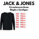 Jack & Jones maglia girocollo cotone taglie forti uomo colore nero 12163781