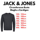 Jack & Jones maglioncino girocollo taglie forti uomo colore grigio scuro 12250588