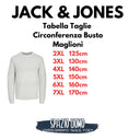 Jack & Jones maglione girocollo taglie forti uomo colore grigio chiaro 12265747