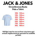 Jack & Jones maglia mezza manica taglie forti uomo colore celeste 12288197