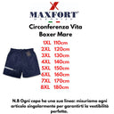 Maxfort Prestigio costume boxer mare taglie forti uomo colore blu P25566