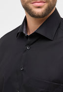 Eterna camicia manica lunga  taglie forti uomo colore nero 1282/39/E15K