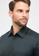 Eterna camicia manica lunga  taglie forti uomo colore verde scuro 8464/49/E181