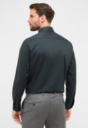 Eterna camicia manica lunga  taglie forti uomo colore verde scuro 8464/49/E181