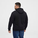 North Latitude felpa in cotone con cappuccio taglie forti uomo colore nero EV20011