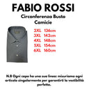 Fabio Rossi camicia manica lunga cotone  taglie forti uomo colore grigio antracite fr205/780