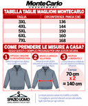 Montecarlo maglione mezza zip  taglie forti uomo colore bordeaux 56425/850