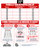 JP 1880 pantalone cargo con polsino  taglie forti uomo colore nero 851272/100