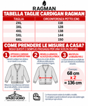 Ragman cardigan taglie forti uomo colore blu 4611397/070