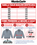 Montecarlo maglione mezza zip  taglie forti uomo colore fantasia grigio/marrone 56325/252