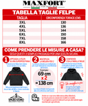 Maxfort felpa cotone felpato con cappuccio taglie forti uomo colore marrone E2926800