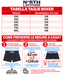 North Latitude set di tre boxer intimo taglie forti uomo colore grigio/nero 63334