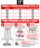 JP pantalone tuta garzato  di cotone taglie forti uomo colore fango 849131