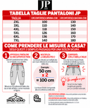 JP 1880 pantalone tuta cargo con polsino tessuto interlock taglie forti uomo colore nero 849228