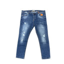 OD78 jeans con strappi taglie forti uomo colore blu GPE 9871