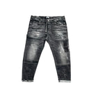 Cianotic jeans con strappi taglie forti uomo colore nero Cruise 20021