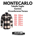 Montecarlo camicia in pannetto taglie forti uomo colore verde/sabbia 243/17034