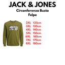 Jack & Jones felpa felpata girocollo taglie forti uomo colore verde acido 12247943