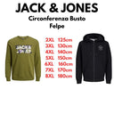 Jack & Jones felpa con cappuccio taglie forti uomo colore blu 12254857