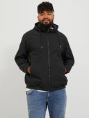 Jack & Jones giacchino con cappuccio taglie forti uomo colore nero 12236331