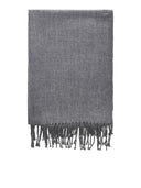 Jack & Jones sciarpa con frange colore grigio 12140332