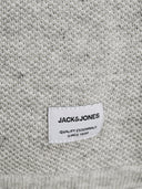 Jack & Jones maglia girocollo cotone taglie forti uomo colore grigio chiaro melange 12163781