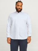 Jack & Jones camicia manica lunga taglie forti uomo colore bianco 12264030
