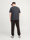 Jack & Jones maglia mezza manica taglie forti uomo colore grigio melange 12253778