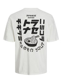 Jack & Jones maglia mezza manica taglie forti uomo colore bianco 12254893