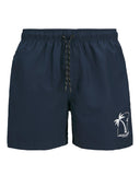 Jack & Jones costume boxer mare con telo mare e sacca taglie forti uomo colore blu 12284234