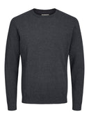 Jack & Jones maglioncino girocollo taglie forti uomo colore grigio scuro 12250588