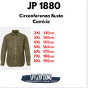 JP 1880 camicia in jeans manica lunga  taglie forti uomo colore verde denim 841291/650