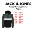 Jack & Jones felpa con cappuccio taglie forti uomo colore verde 12236900