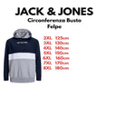 Jack & Jones felpa felpata con cappuccio taglie forti uomo colore blu 12236900