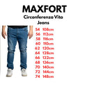Maxfort jeans 5 tasche taglie forti uomo colore blu denim 2490