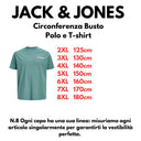 Jack & Jones maglia mezza manica taglie forti uomo colore salvia 12302519