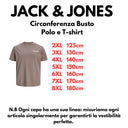 Jack & Jones maglia mezza manica taglie forti uomo colore fango 12302519