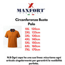 Maxfort polo mezza manica taglie forti uomo colore ruggine 43050390
