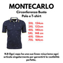 Montecarlo polo mezza manica taglie forti uomo colore blu navy 44164/750