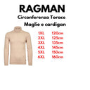 Ragman dolcevita in misto Cashmere taglie forti uomo colore sabbia 742470/820