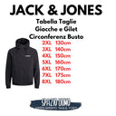 Jack & Jones giacchino con cappuccio taglie forti uomo colore nero 12243517