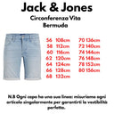 Jack & Jones bermuda taglie forti uomo colore blu denim 12274028