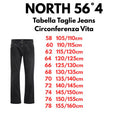 North 56°4 jeans taglie forti uomo colore nero delavè  43101